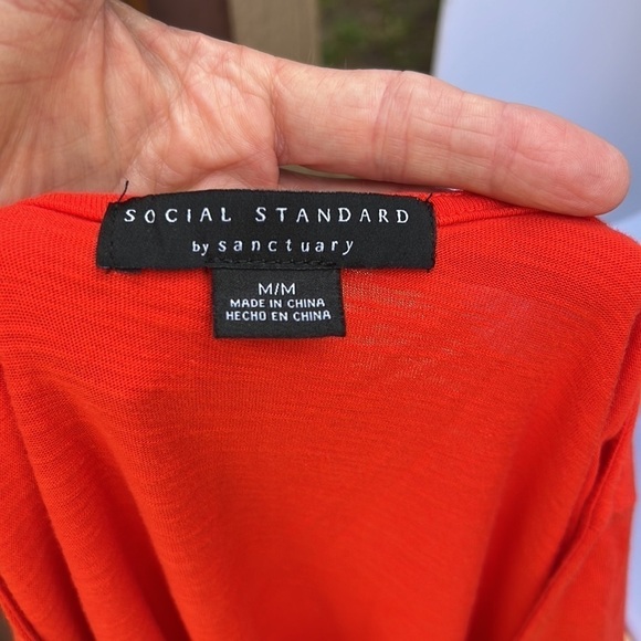 Social Standard by Sanctuary Lightweight V-neck, Sleeveless T- shirt Dress - Picture 7 of 9